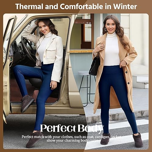 Leggins termicos mujer invierno para paseos casuales y comodidad en casa 6