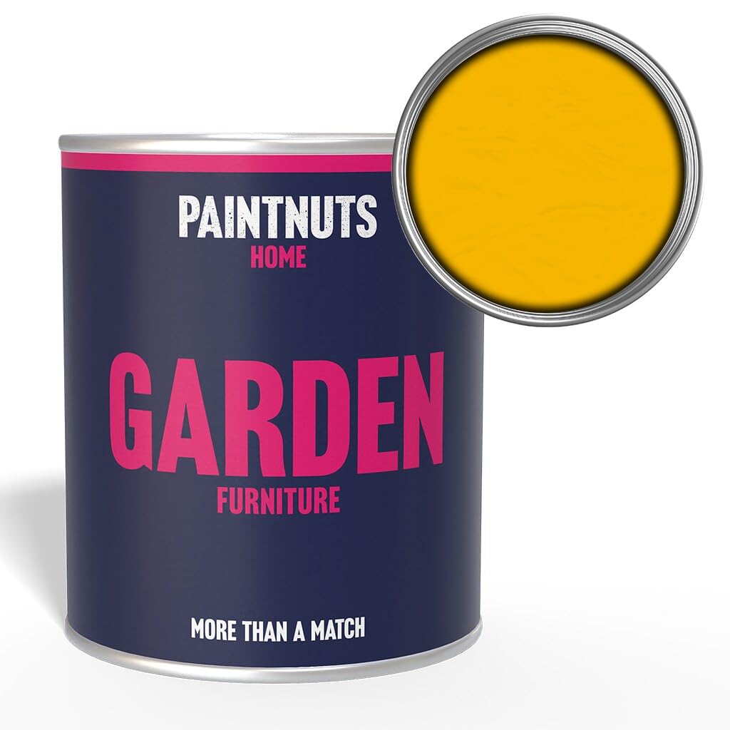 Paintnuts Colza Yellow Garden Furniture Paint - Ral-1021 - Matt 2.5 Litre Tin