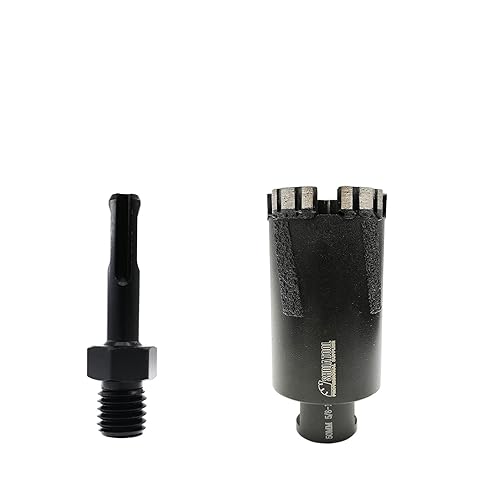 SHDIATOOL Sierra de agujero de granito de diamante más adaptador SDS para ladrillos de piedra dura de mármol