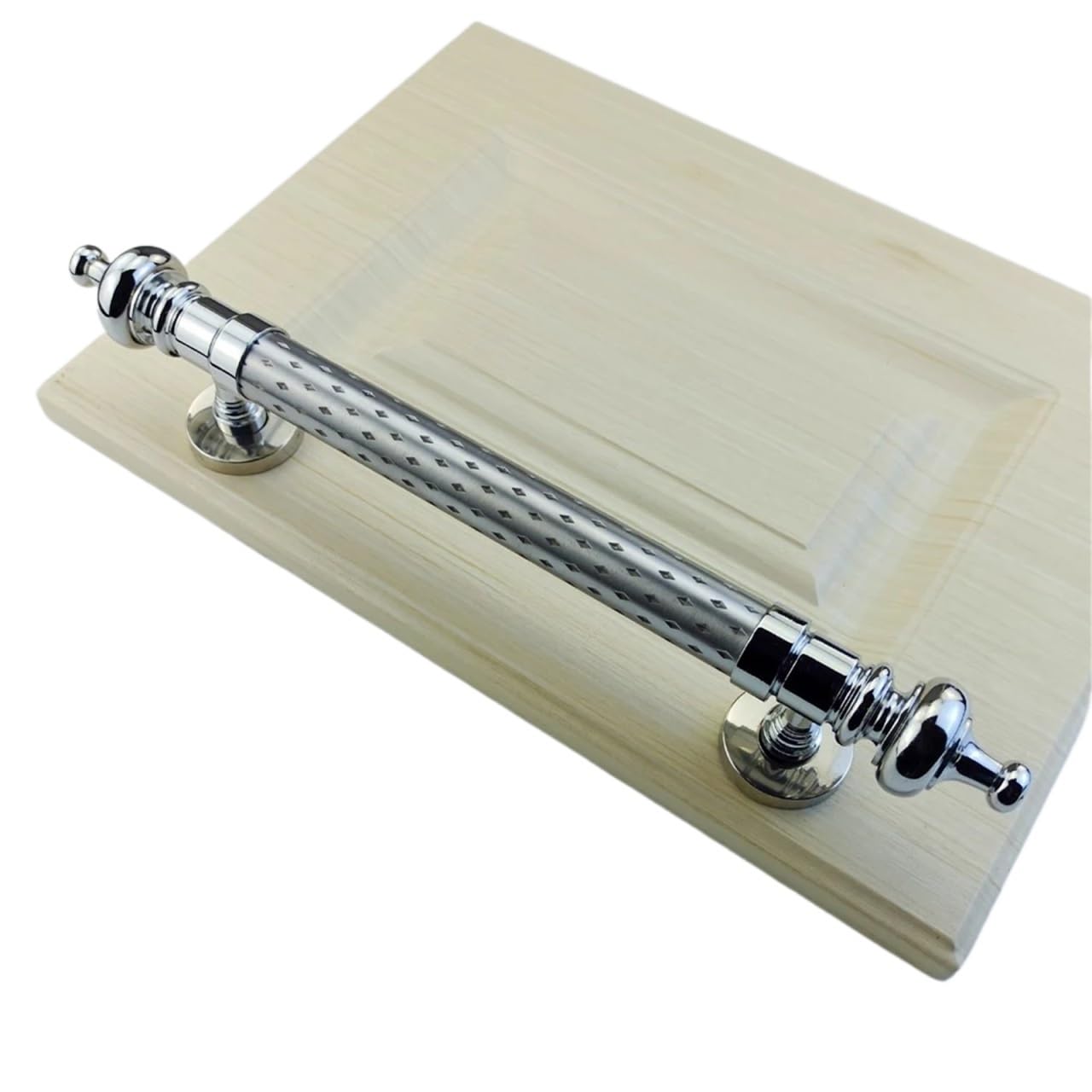 Manilla para Puerta de Cristal Manija de puerta madera for muebles, tiradores corredera for baño, dormitorio, restaurante, armario(Steel 360mm)