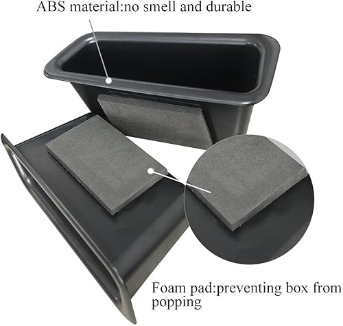 Miniatura 3 de VESUL Caja de almacenamiento lateral de puerta de fila delantera compatible con Volvo S60 2009-2017 2018 V60 2009-2017 2018 reposabrazos contenedor