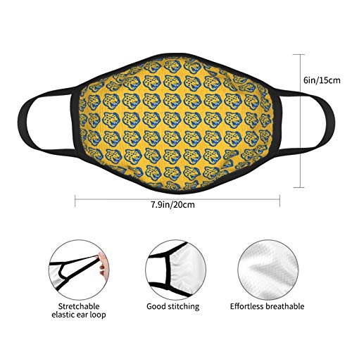LasGo 3pcs/lot Face Cover for University Basketball/Football Fans Washable Luxury Face Scarf Adjustable Bandanas Unisex