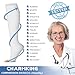 CHARMKING 3 Pairs Open Toe Compression Socks for Women & Men Circulation 15-20 mmHg is Best for All Day Wear Running Nurse (05 White/White/White, 2XL)