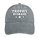 Trophy Husband Unisex Denim Hat Casual Baseball Cap Dad Hat Trucker Caps with Adjustable