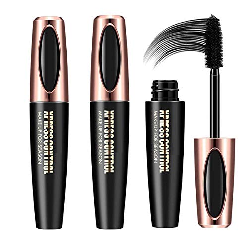 4D Silk Fiber Lash Mascara,Extra Long Lash Mascara,Waterproof Kit Eye Lashes and Lengthening Smudge Proof All Day Exquisitely Lash Eyelashes Mascara 2PCS …