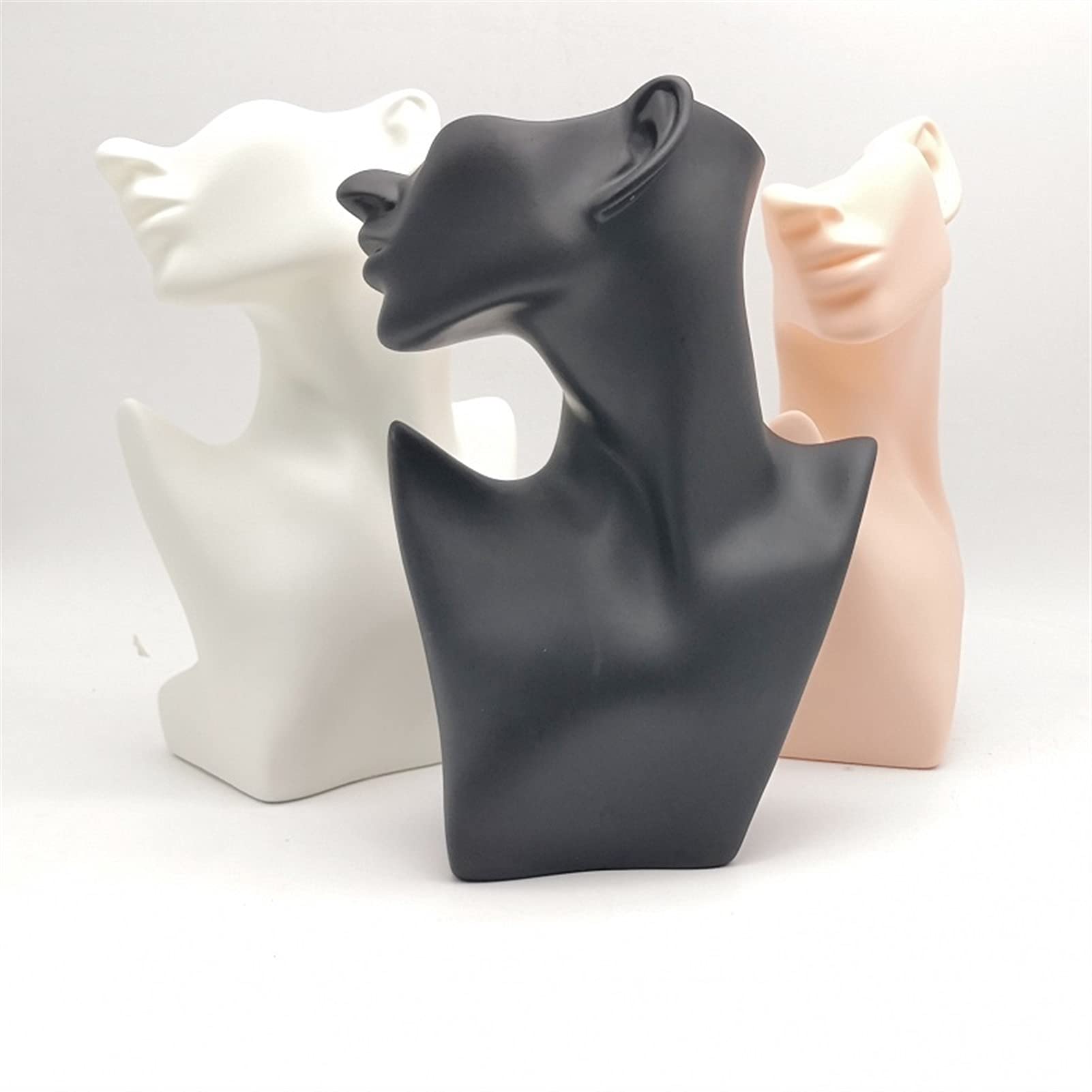 Busto Espositore Per Collane - In Resina Nera, Dimensioni 27x17cm, Per Boutique O Casa - Foto 11