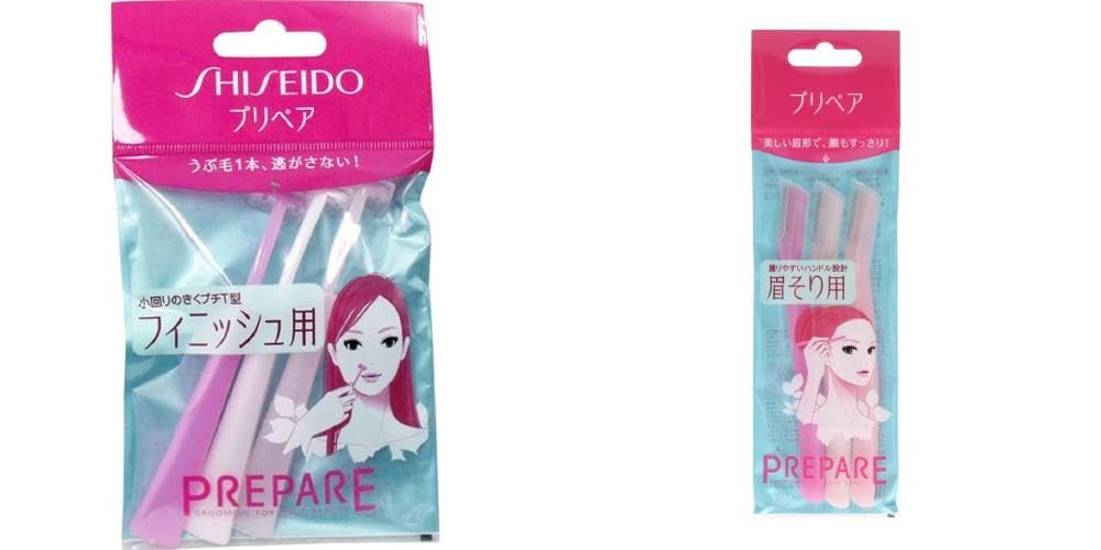 [Set Item] Fine Toe Day Prepair for Finish Petite T 3P / Prepare for Eyebrow Razor 3 Pieces