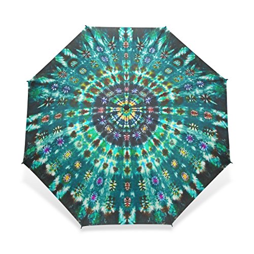 Baihuishop Umbrella, Compact Travel Windproof Golf Umbrella, Sports Rain Umbrella - Strong Frame Unbreakable Lucid Dream Art Pattern Portable Sunny Sky Rain Umbrella #TOP11