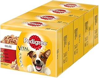 Pedigree Vital Protection dog food with beef, chicken and lamb in jelly, 48 sachets (48 x 100 g)