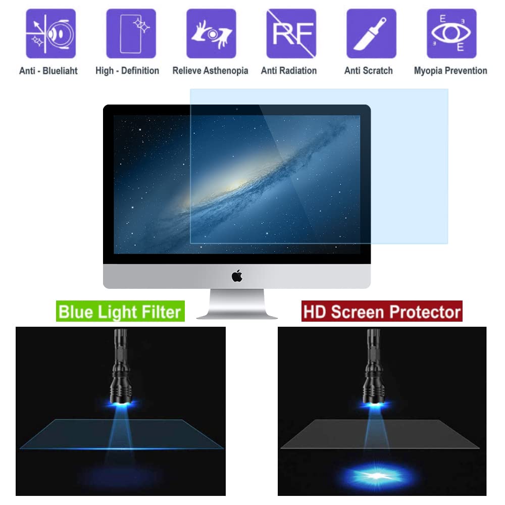 AiMok Filtre Anti-Lumière Bleue 18.5" Moniteur Protection des Yeux Anti-Reflet Écran PC 16:9