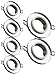 Trango CRYSTAL* 6729R-06AK - Set di 6 faretti da soffitto in vetro rettificato a mano e metallo rotondo, con 6 attacchi GU10, da incasso, da soffitto, da bagno, da soffitto immagine