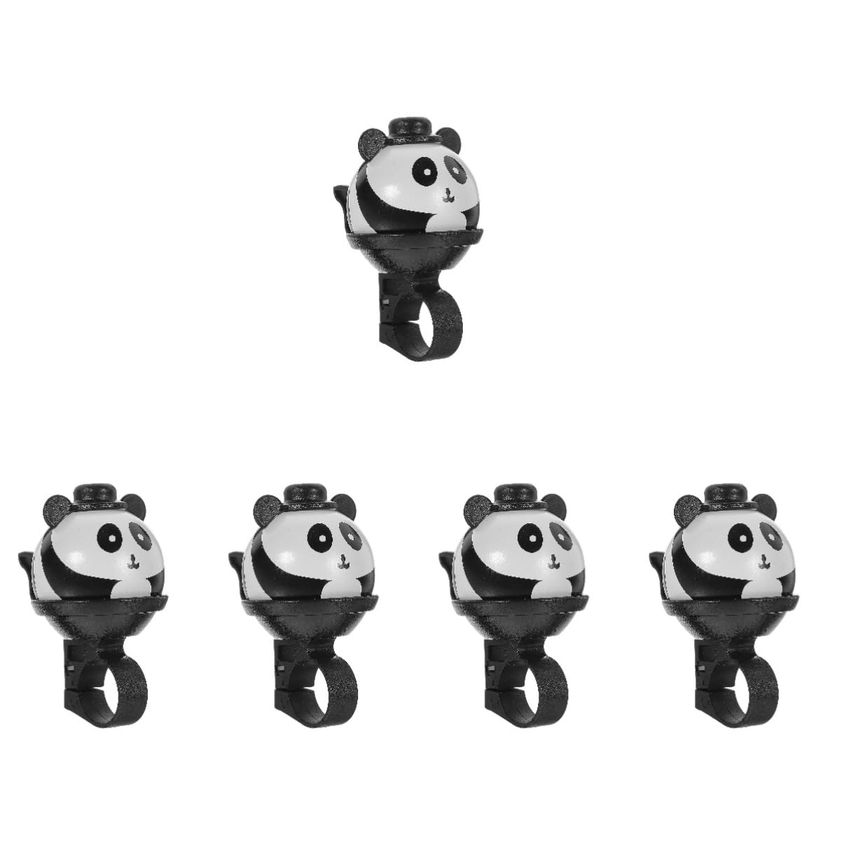 TOYANDONA Fahrradklingel für Multi Funktionsglocke Panda Design Geeignet für Straßen und Laufräder Einfache Installation ohne Werkzeuge Laut und Langlebig Sicherheitsalarm für Radfahrer