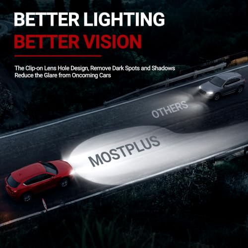 MOSTPLUS Headlight Assembly Compatible with 07-14 Chevy Tahoe / 07-13 Avalanche / 07-14 Suburban 1500/07-13 Suburban 2500 Front Lamp with Chrome Housing/Black Lens/Clear Reflector by MOSTPLUS - Used condition - Image 4