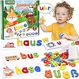 💝TOLLES MONTESSORI SPIELZEUG AB 2 3 4 JAHREN: Passende Holzbuchstaben sind das beste Weihnachts- oder Geburtstagsgeschenk für Kinder ab 3 Jahren, Jungen oder Mädchen. Tolles Montessori Lernspielzeug, ein ideales Lernspielzeug für Kinder als Geschenk.