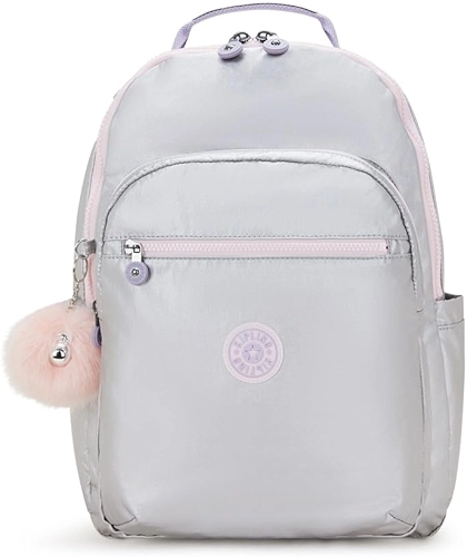 Kipling Bolsa feminina casual, Silver Glow Met, Silver Glow Met, ミディアム