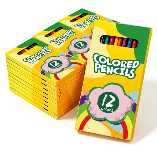 432 Count Colored Pencils Bulk, 12 Assorted of color pencils，36 Packs Pre-sharpened Colored Pencils for Kids, School Supplies of Color Pencil bulk classroom