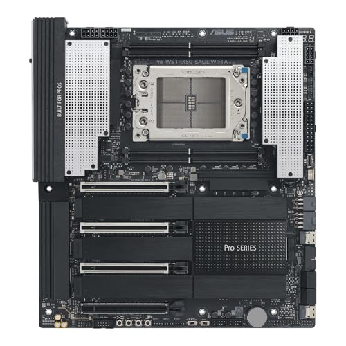 Image of MICRO CENTER AMD Ryzen Threadripper 9970X CPU Processor with ASUS Pro WS TRX50-SAGE WiFi A sTR5 CEB Workstation Motherboard (Robust 20 Power-Stage Design, USB4, Multi-GPU Support)