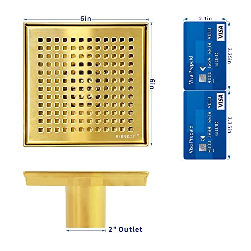 image for Bernkot Square Shower Drain 6