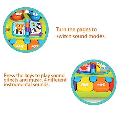 Joyin Baby Piano Keyboard Music Cute Animal Activity Center Infant Activity Education Toys With Music Lights And Animal Sounds #TOP3