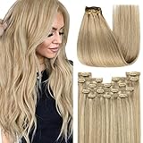 【YoungSee ❤ Remy Human Hair】 YoungSee echthaar extensions clip blond bestehen aus echtem Menschenhaar, seidige Salonqualität, weich wie natürliches Haar. Keine Verfilzungen, kein Haarausfall. Der doppelte Schuss mit gleichmäßiger Verteilung des Haarvolumens und gesunden Spitzen zeichnet YoungSee auf dem Markt aus.