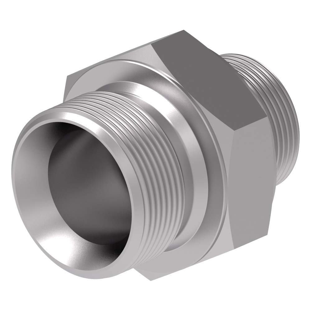 Raccord Hydraulique droit Mâle BSP pour bague BS 3/4 X Mâle BSP pour bague BS 1"