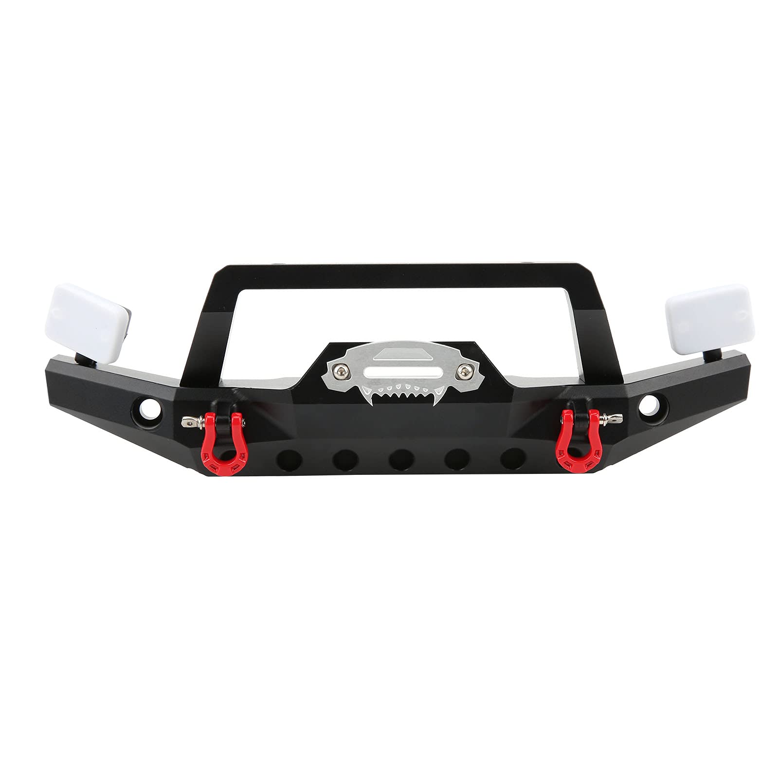 Portapacchi Anteriore RC in Metallo con Luce LED, Protezione Duratura per Auto RC, Accessori per la Guida Notturna