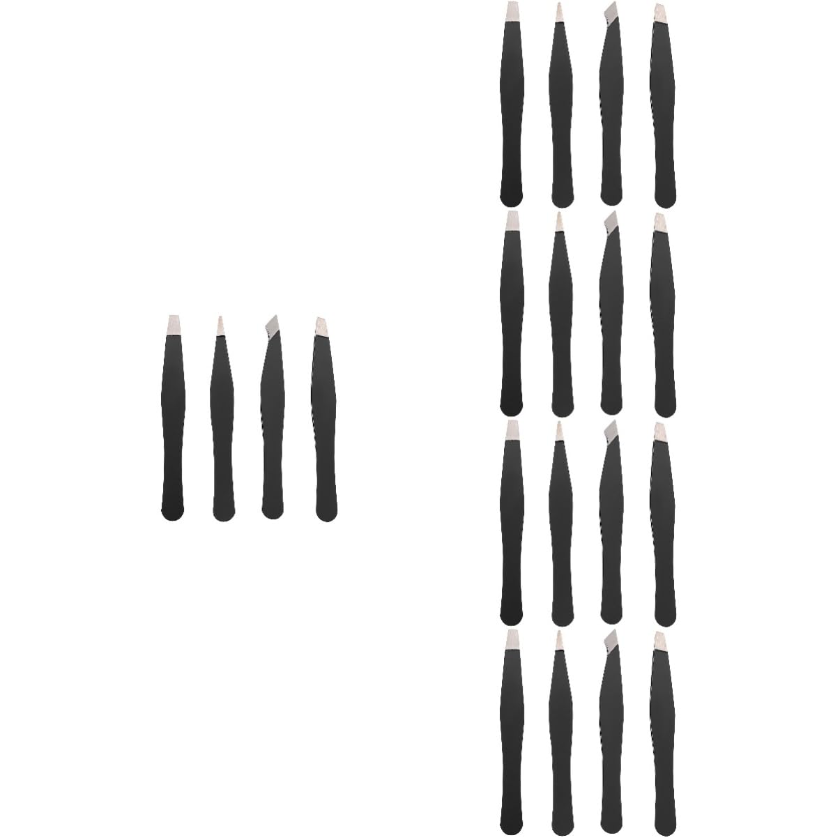 POPETPOP 20pezzi Pinzette Sopracciglia Pratiche e Resistenti Strumenti Essenziali Per Makeup e Del Viso Clip Per Estensioni Ciglia e Ritocco Sopracciglia