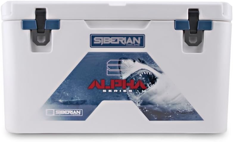 Siberian Coolers Alpha Pro Series 45 Quart in White Roto Molded Includes Accessories