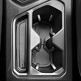 Cup Holder Insert Liners for Volkswagen VW Taos Accessories 2025 2024 2023 2022 2021 2020 Anti Dust Center Console Door Pockets Rubber Pad Mats Car Interior (5pcs，Black Trim)