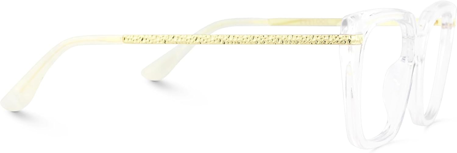 Zeelool Stylish Square Eyeglasses for Women Fashion Clear Glasses with Clear Lens ZJGX415471