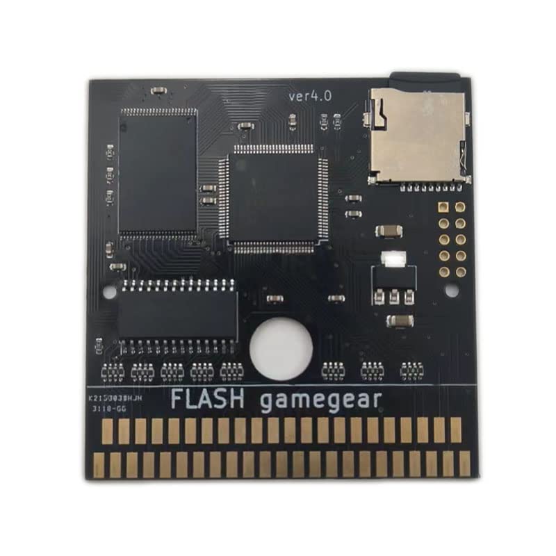 [Części do gier wideo] Wersja 4.0 Flash Gear Love Pro oszczędzanie energii Flash Cart kartridż z grą karta PCB dla Sega Game Gear GG Card Box [Wymień] (Color : Dark Blue Pro)