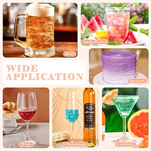 Paillettes Comestibles pour Boissons 6 Couleurs, Jelife Ensemble de Poudre Alimentaire Paillettes sans Goût Poudre de Paillettes à Boire pour Liqueur, Cocktails, Vin, Champagne (4g) – vue 6