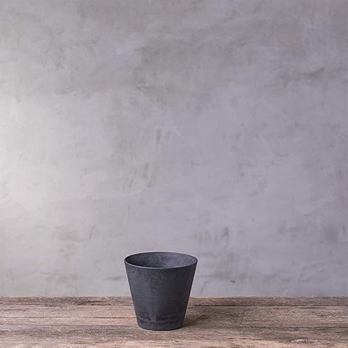 Miniatura 3 de Novelty 34088 Cali - Maceta redonda, 8 pulgadas, color negro