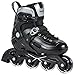 Powerslide Khaan Junior NXT Black Adjustable Inline Skates Fitness Urban Hockey Girls Boys
