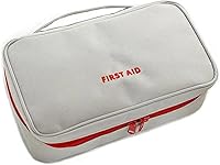Vista 1 de First Aid Bag - First Aid Kit Bag Empty for Home Outdoor Travel Camping Hiking, Mini Empty Medical Storage Bag Portable Pouch (Gray)