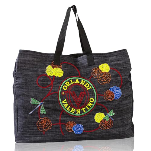 Valentino Orlandi Bolsa feminina média bolsa de ombro de designer italiano bolsa de couro genuíno azul cobalto com design plissado Plisse com alça de corrente, Vermelho