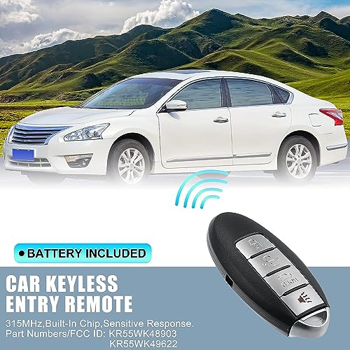 Télécommande Nissan Altima Maxima Perdue Clé Remplacement 4 Boutons KR55WK48903 - 5