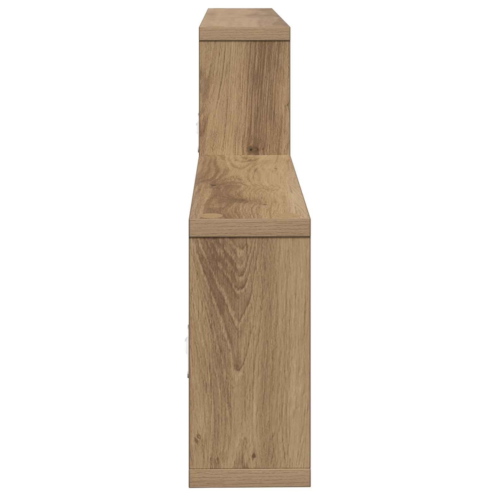 Regał ścienny Artisan z materiału drewnopochodnego 130 x 10 x 50 cm, wiszący regał z mocowaniem na ścianie, regał do salonu i kuchni, stabilny system ścienny na książki i dekoracje
