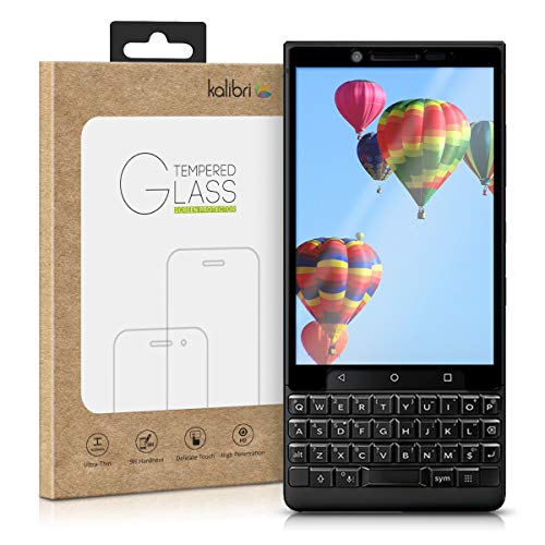 kalibri Protector de Pantalla Compatible con Blackberry KEYtwo (Key2) - Cristal Templado 3D Curvado en Negro