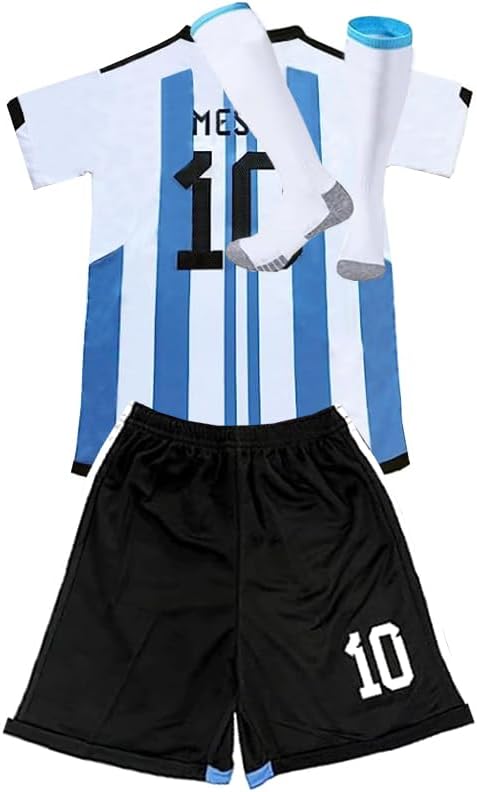 wirpofesn Camiseta de fútbol para niños, camiseta de fútbol #7, Ro_naldo, camiseta de fútbol para niños, camisetas de fútbol juvenil, 3 piezas