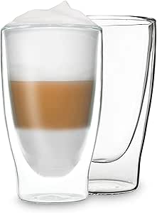 Set Di 2 Tazze Da Caffè In Vetro Termico - Doppia Parete, 80 Ml, Lavabili In Lavastoviglie - Foto 5