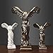 ZIQIAO Winged Victory Goddess Statue, Samothrace (190 BCE), Greek Goddess Figurine Statues for Home Decor (White, Large)