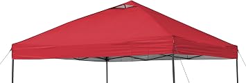 Replacement Top with Air Vent Compatible with Ozark 12 x 12 Instant Straight Leg Canopy Frame, Canopy Cover ONLY, Red