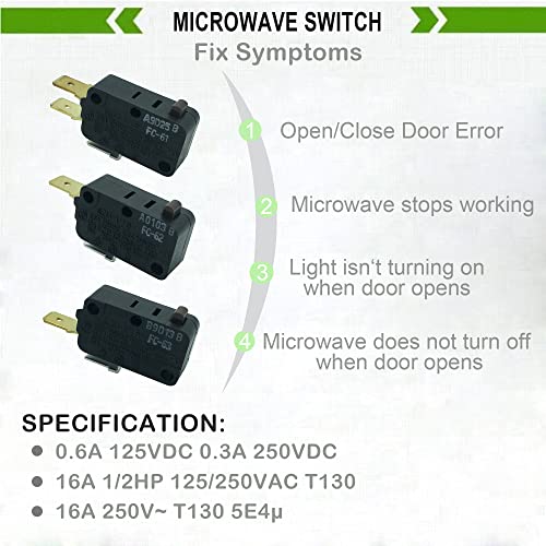 Interrupteur W10727360 micro-ondes Whirlpool qui ne démarre plus