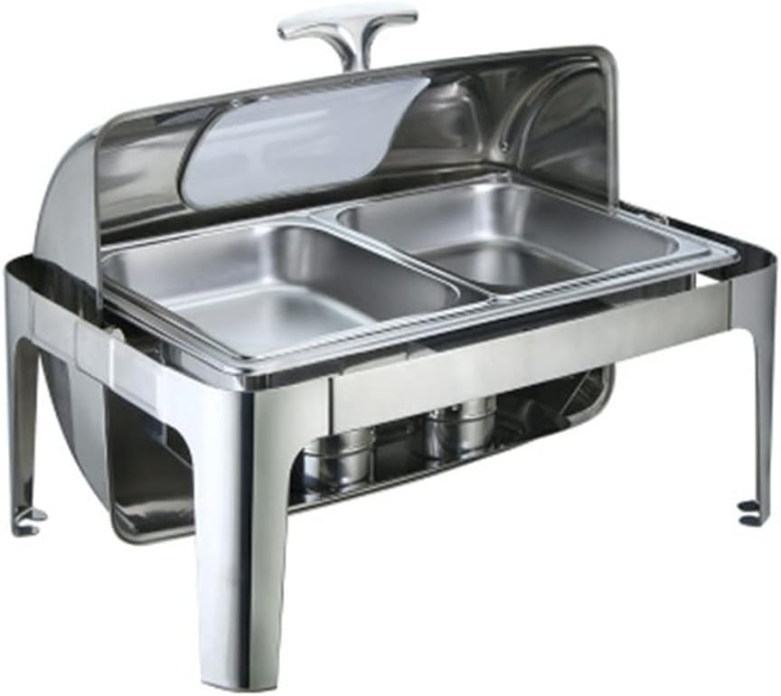 9L Buffet Stove Visual Flip Electric Heating Stainless Steel Furnace Breakfast Insulation Restaurant Food Holding