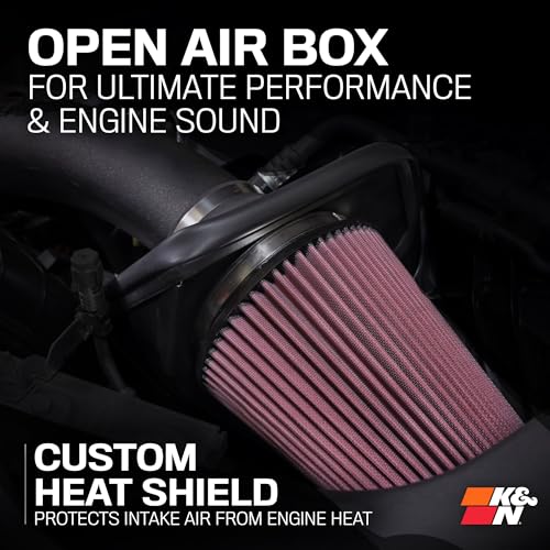 Image of K&N Cold Air Intake System: High-Flow Air Filter, Increase Performance & Towing: Compatible with 2024-2026 Toyota: Land Crusier, Tacoma, 63-9043