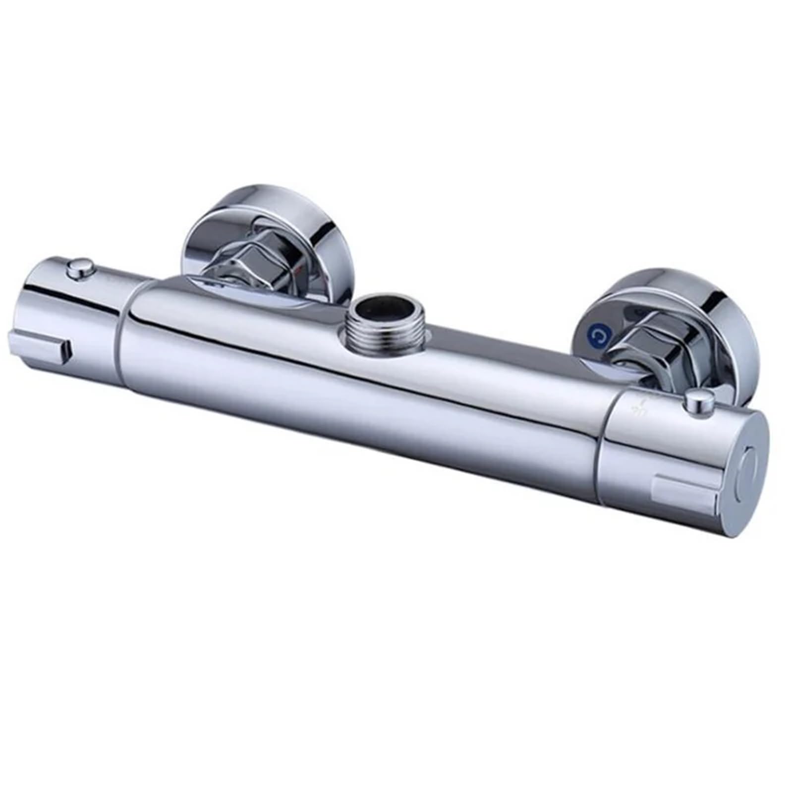 Thermostatic Shower Mixer Bathroom Thermostatic Shower Faucet Brass Chrome Mixer Value Dual Handle Temperature Control Bathtub Wall Mounted(Outlet up)
