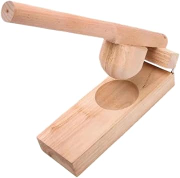 Mochi Skin Maker Qingtuan Ball Kitchen Tool Empanada Maker Press Qingming Skin Maker Dough Presser for Home Party, Wood 8CM