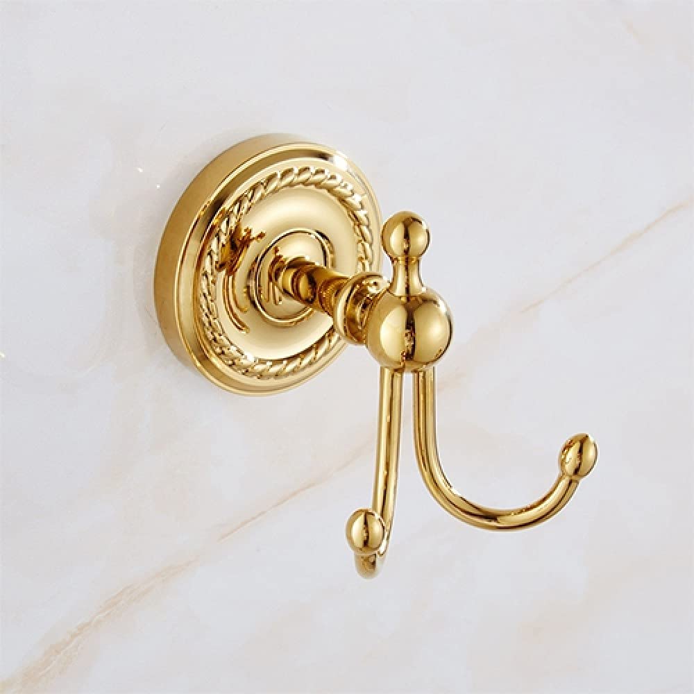 Accesorios de baño dorados de latón de alta gama estante y jabonera 9606G