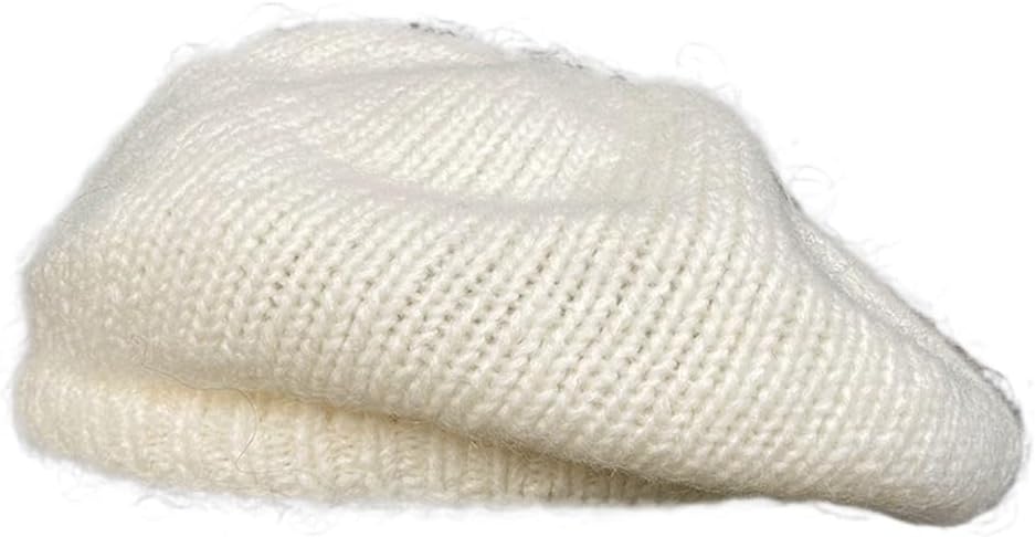 Knit Beret Women's Autumn/Winter Warm Windproof Pile Painter's hat Show
